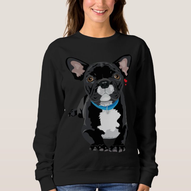 Sweatshirt cute French Bulldog (Devant)