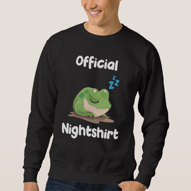 Sweatshirt Cute Frog Sleep Nightwear Nigh Sleep Pajama  5 (Devant)