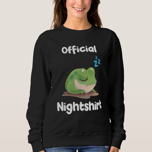 Sweatshirt Cute Frog Sleep Nightwear Nigh Sleep Pajama  5 (Devant)