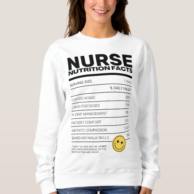 Sweatshirt Cute Funny Nurse Humour Médicale Sarcastique (Devant)