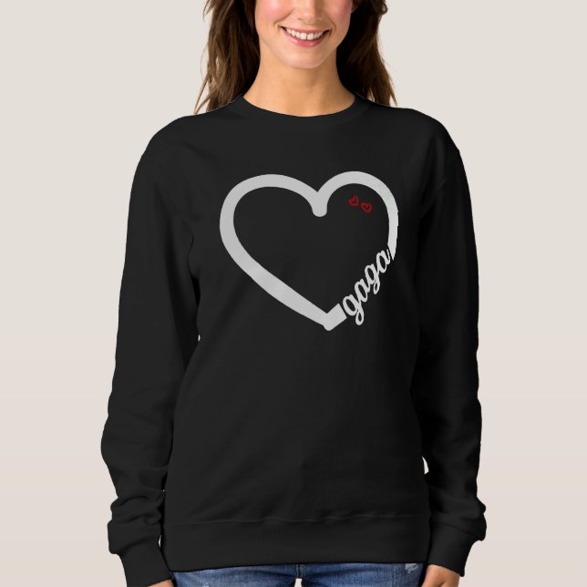 Sweatshirt Cute Gaga With Heart Girl Women's Mom Mother (Devant)