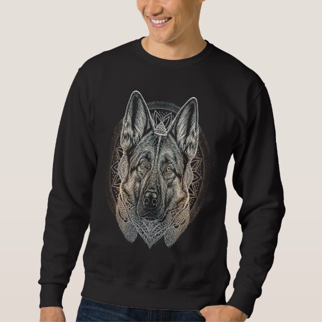 Sweatshirt Cute German Shepherd  Dogs Dog  Owner Graphic (Devant)
