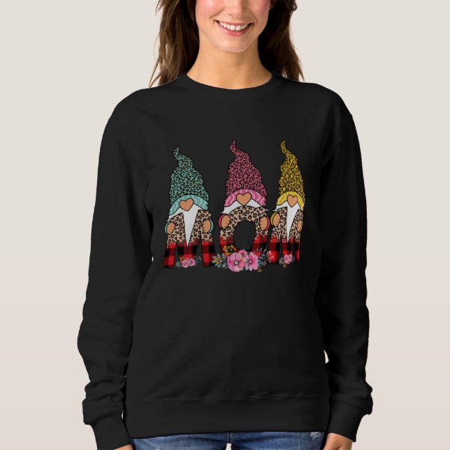 Sweatshirt Cute Gnome Mom Happy Mothers Day Art Floral For Mo (Devant)