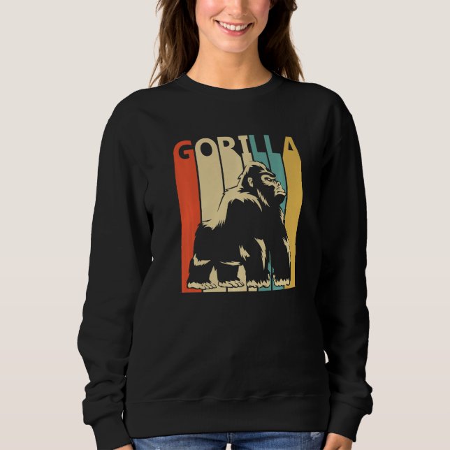 Sweatshirt Cute Gorilla Animal (Devant)
