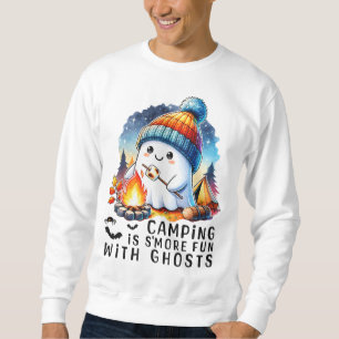 Sweatshirt Cute Halloween Camping est plus amusant avec les f