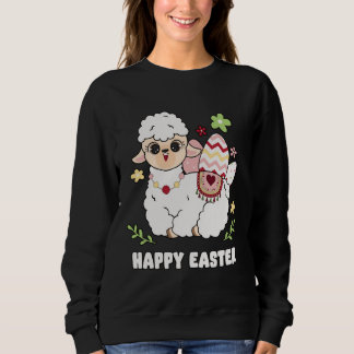 Sweatshirt Cute Happy Easter Day Egg Hunt Boys Girls Kids She