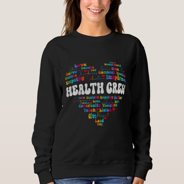 Sweatshirt Cute Health Crew Appreciation Week back to school  (Devant)