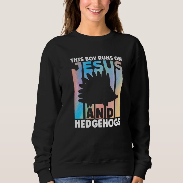 Sweatshirt Cute Hedgehog Outfit for Hedgehog Lovers Apparel f (Devant)