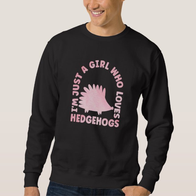 Sweatshirt Cute Hedgehog Outfit for Hedgehog Lovers Apparel W (Devant)