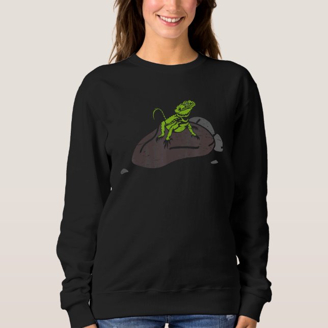 Sweatshirt Cute Iguana Lizard Pet Reptile (Devant)