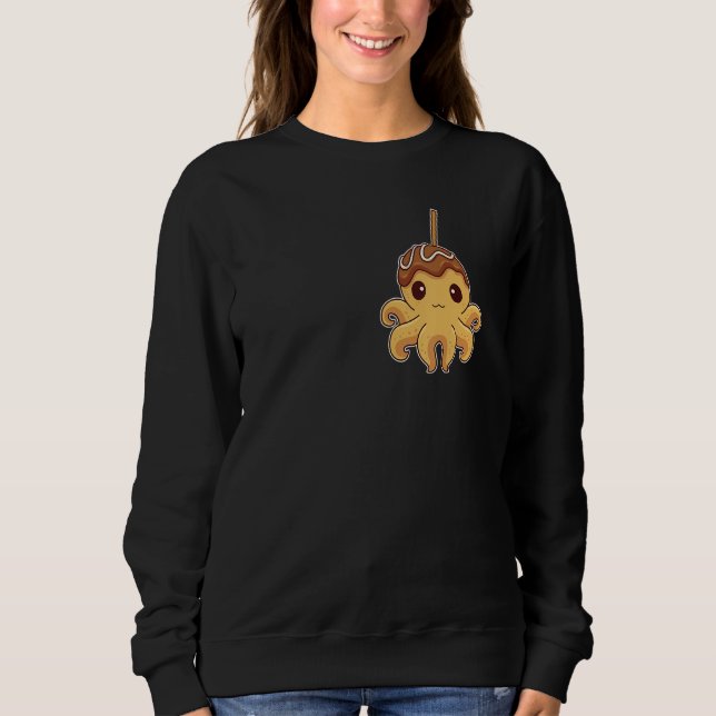 Sweatshirt Cute Japanese Octopus Takoyaki (Devant)