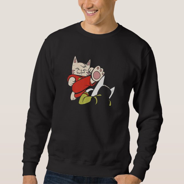 Sweatshirt Cute Karate Cats (Devant)