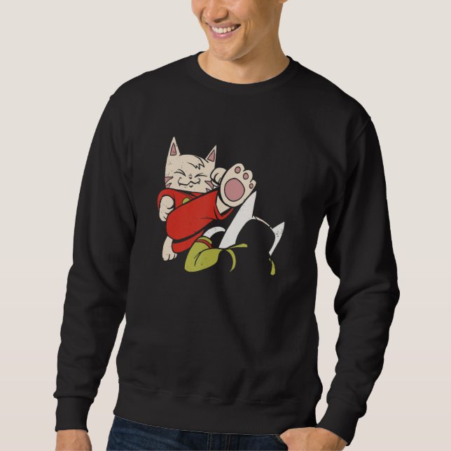 Sweatshirt Cute Karate Cats (Devant)