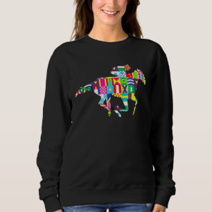 Sweatshirt Cute Kentucky Horse Racing Soies