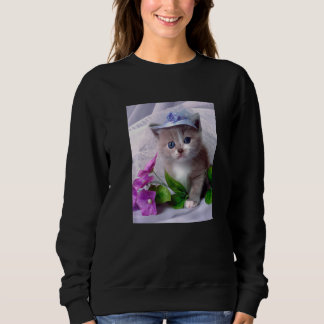Sweatshirt Cute Kitten Cat