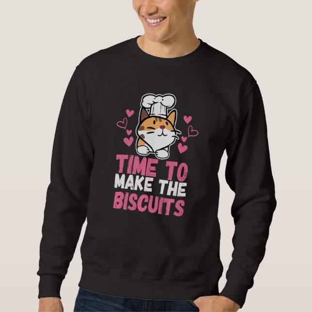 Sweatshirt Cute Kitty Temps Pour Rendre Les Biscuits Cat Univ (Devant)