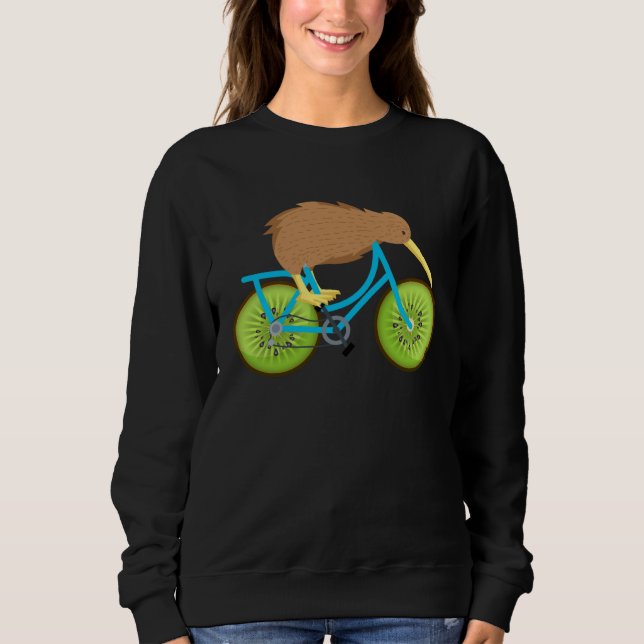 Sweatshirt Cute Kiwi On Bicycle Kiwi Cycling Team Biking Cycl (Devant)