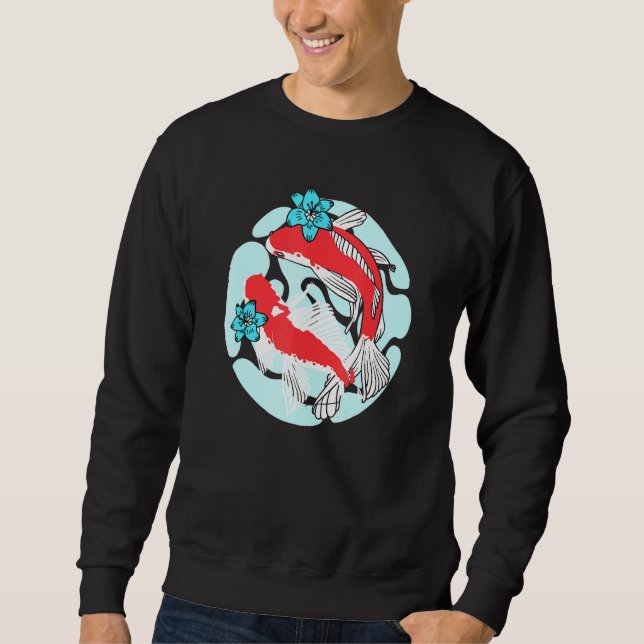 Sweatshirt Cute Koi Fish Couple Koi Cute Fish Pond (Devant)