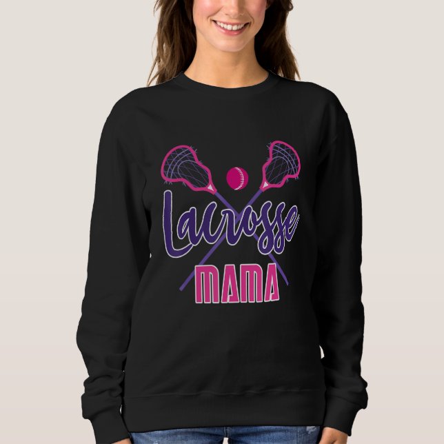 Sweatshirt Cute Lacrosse Mama (Devant)