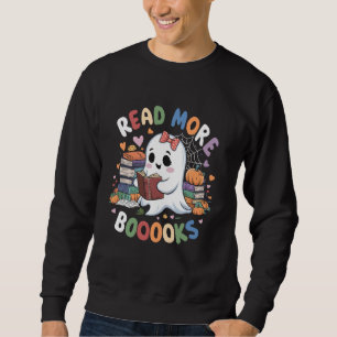 Sweatshirt Cute Livres Ghost Read More Livres Funny Teacher H