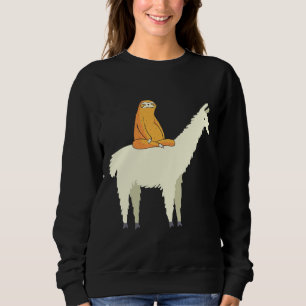 Sweatshirt Cute Llama Et Sloth Amis Adorables Animaux