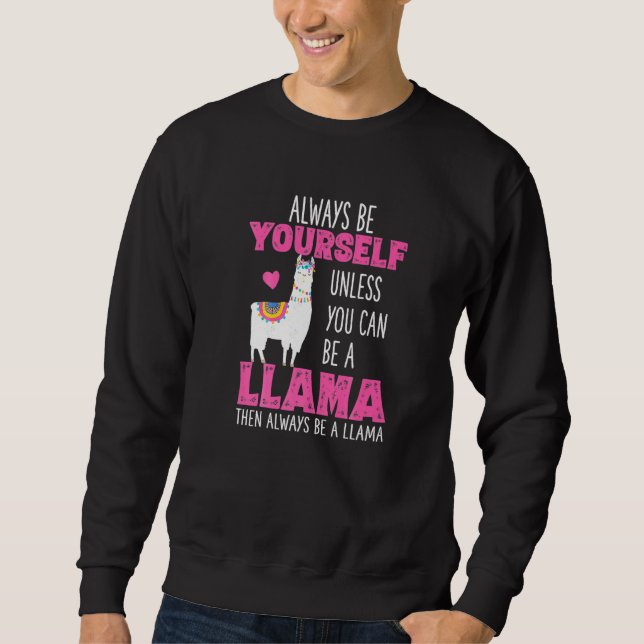 Sweatshirt Cute Llama Llamas Filles Femmes (Devant)