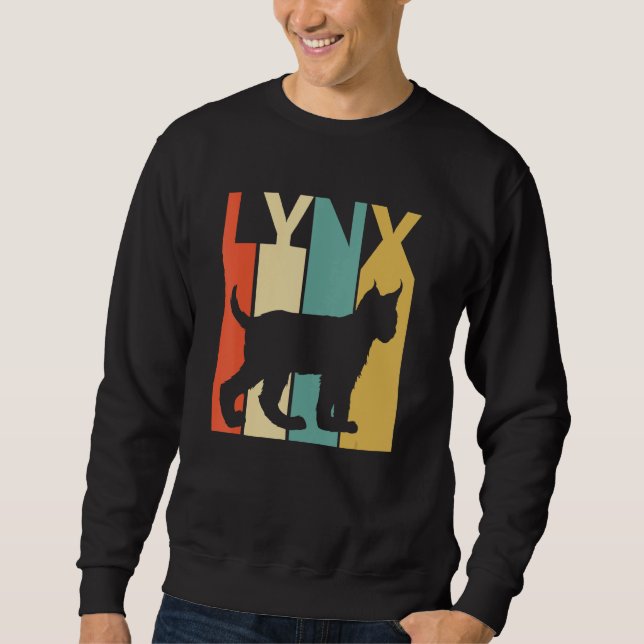 Sweatshirt Cute Lynx chat animal (Devant)