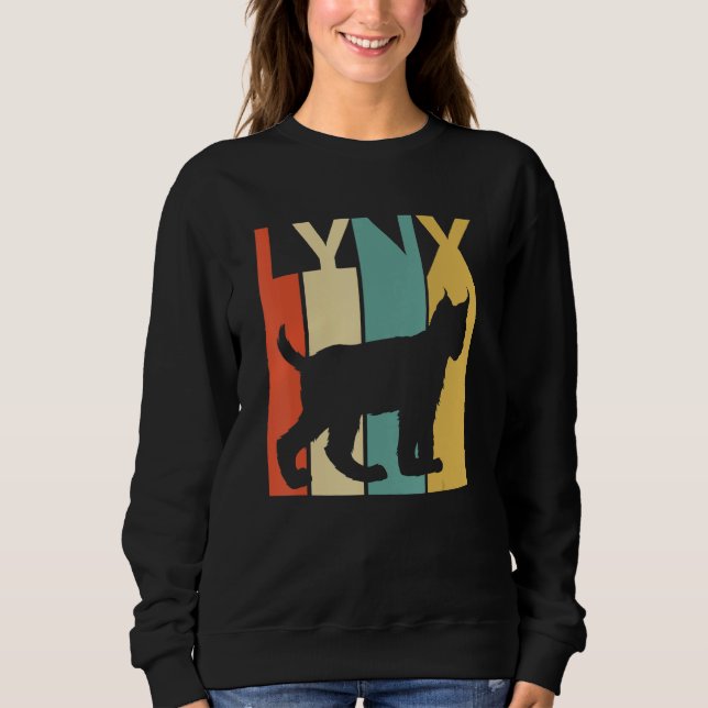 Sweatshirt Cute Lynx chat animal (Devant)