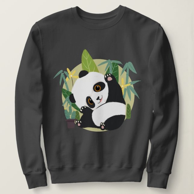 Sweatshirt Cute Panda (Design devant)