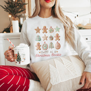 Sweatshirt Cute Pastel Christmas Cookie