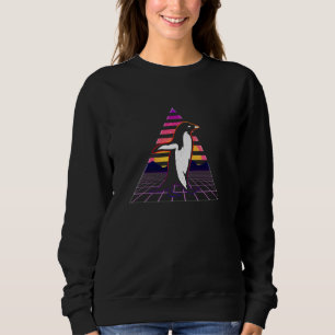 Sweatshirt Cute Penguin Retro Vintage 80s Edm Funny Penguin L
