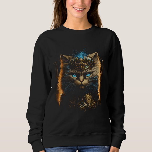 Sweatshirt Cute Persian Cat  Egyptian Pharaoh Persian Cat (Devant)