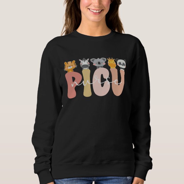 Sweatshirt Cute PICU Nurse Pediatric Intensive Care Unit (Devant)