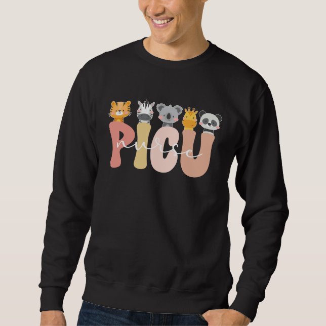 Sweatshirt Cute PICU Nurse Pediatric Intensive Care Unit (Devant)