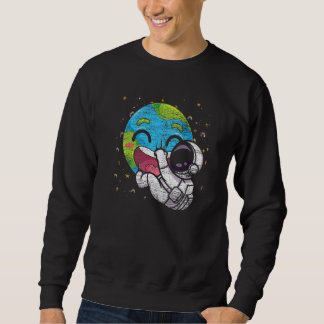 Sweatshirt Cute planète Astronaut Terre Galaxie Voyage spatia