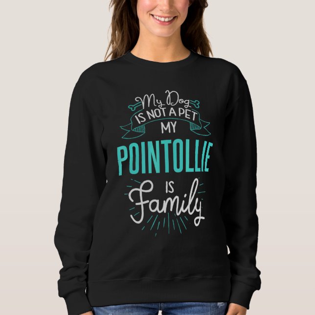 Sweatshirt Cute Pointollie Design Family Chien N (Devant)