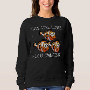 Sweatshirt Cute Poisson Clown Pour Les Filles Enfants Anéonef