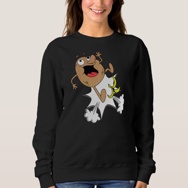 Sweatshirt Cute Pomme de terre glissement (Devant)