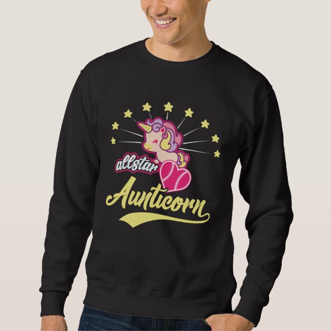 Sweatshirt Cute Rainbow Pastel Allstar Aunticorn Unicorn Hear (Devant)