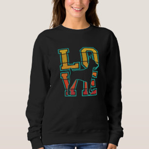 Sweatshirt Cute Retro I Loy My Toy Fox Terrier Chien Thème De