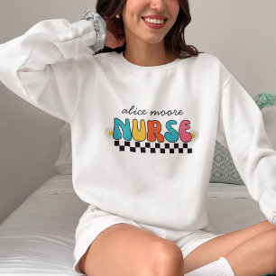 Sweatshirt Cute Retro Super couleur infirmière