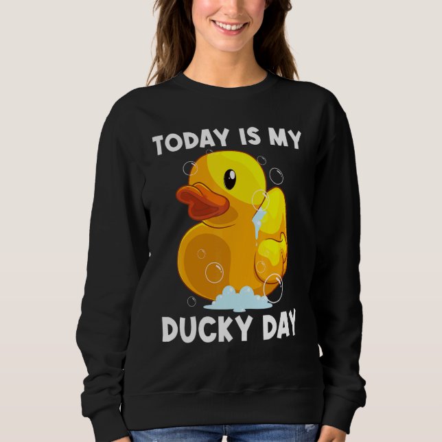 Sweatshirt Cute Rubber Duck For Men Women Kids Rubber Duckie  (Devant)