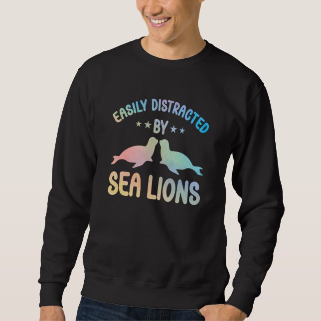 Sweatshirt Cute Sea Lion Apparel for Women and Girls Sea lion (Devant)