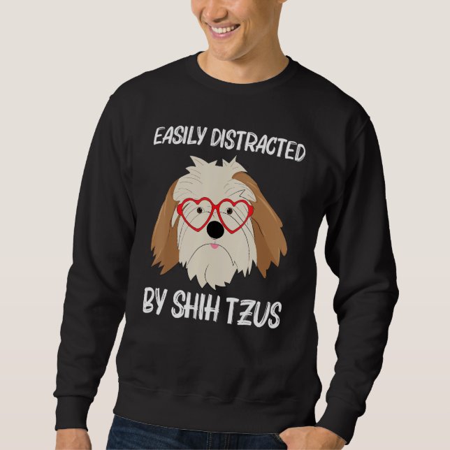 Sweatshirt Cute Shih Tzu For Men Women Toy Doggie Breed (Devant)