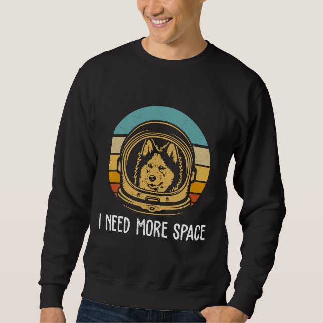 Sweatshirt Cute Siberian Husky Astronaut drôle Mari Sibérien (Devant)