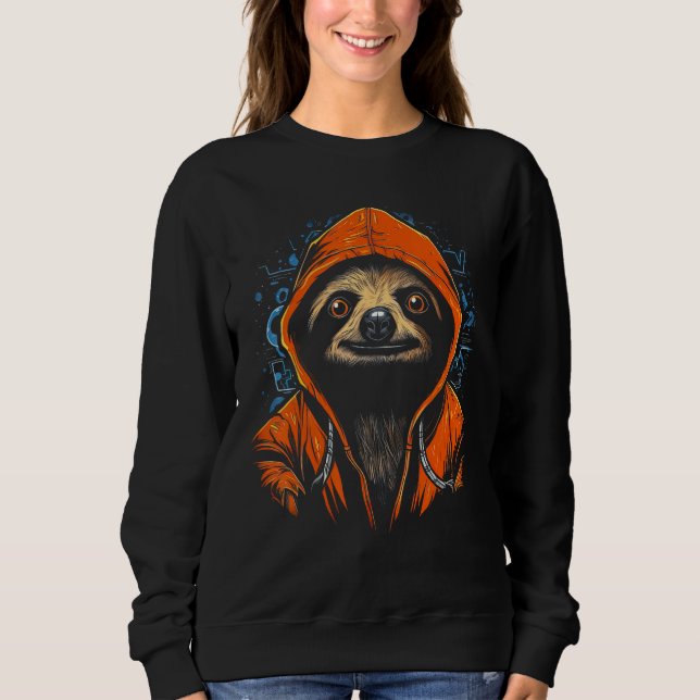 Sweatshirt Cute Sloth Illustration (Devant)