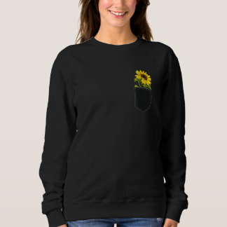 Sweatshirt Cute Sunflower In The Pocket Vintage Men Women Ap
