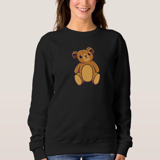 Sweatshirt Cute Teddy Bear Ours Brun Teddy  Hommes Femmes Et  (Devant)