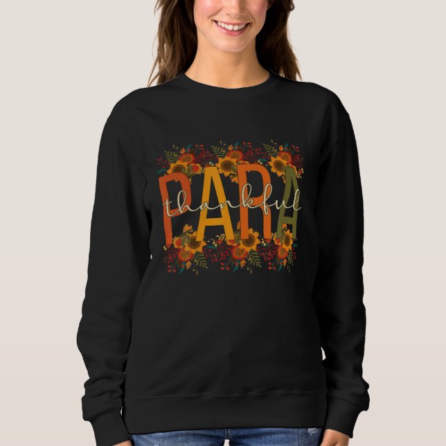 Sweatshirt Cute Thankful Paraprofessional Thanksgiving Para W (Devant)