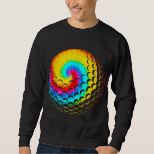 Sweatshirt Cute Tie Dye Golf Cadeau Hommes Femmes Drôle Rainb